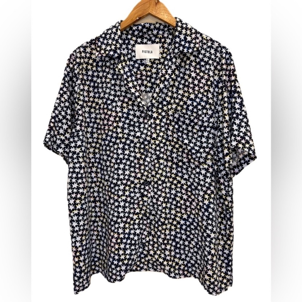 Pistola Lucy Seeing Stars Button Down Top Large